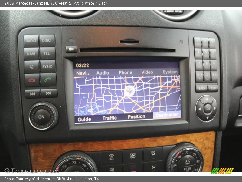 Arctic White / Black 2009 Mercedes-Benz ML 350 4Matic