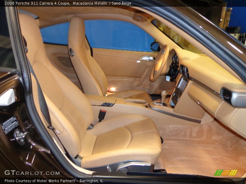 Macadamia Metallic / Sand Beige 2008 Porsche 911 Carrera 4 Coupe