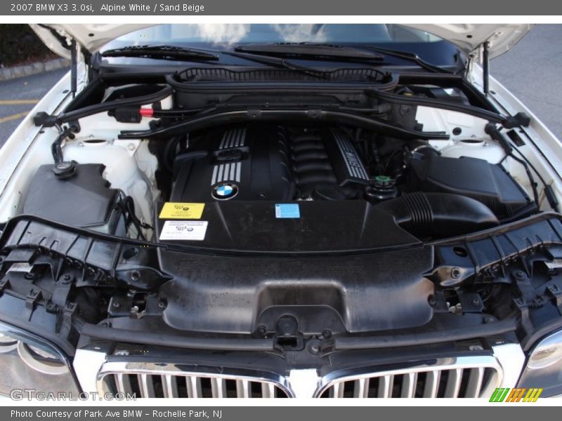 Alpine White / Sand Beige 2007 BMW X3 3.0si