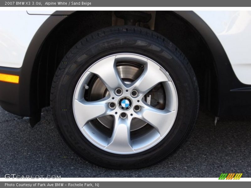 Alpine White / Sand Beige 2007 BMW X3 3.0si