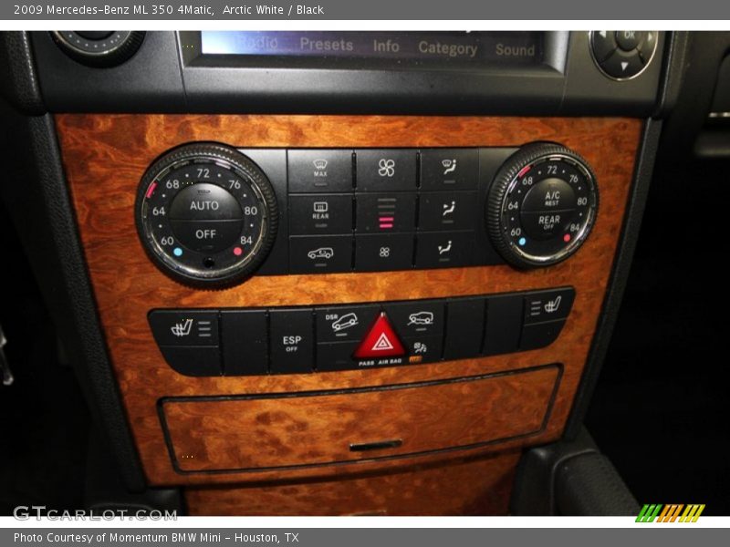 Arctic White / Black 2009 Mercedes-Benz ML 350 4Matic