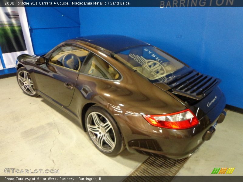 Macadamia Metallic / Sand Beige 2008 Porsche 911 Carrera 4 Coupe