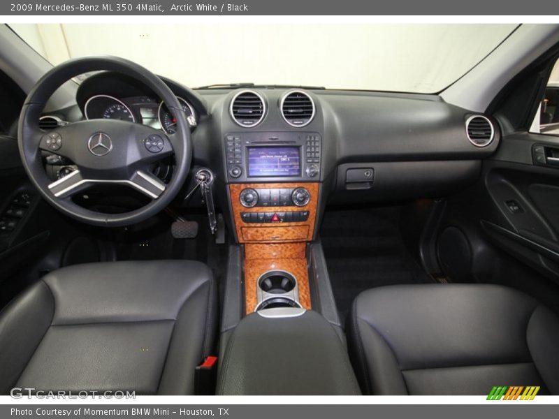 Arctic White / Black 2009 Mercedes-Benz ML 350 4Matic