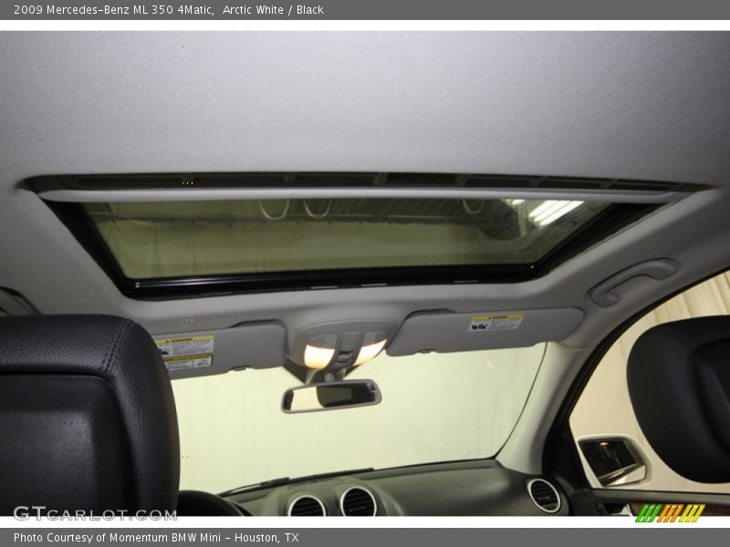 Arctic White / Black 2009 Mercedes-Benz ML 350 4Matic