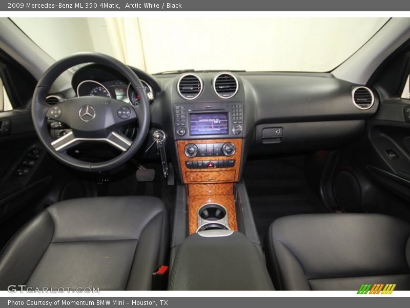 Arctic White / Black 2009 Mercedes-Benz ML 350 4Matic