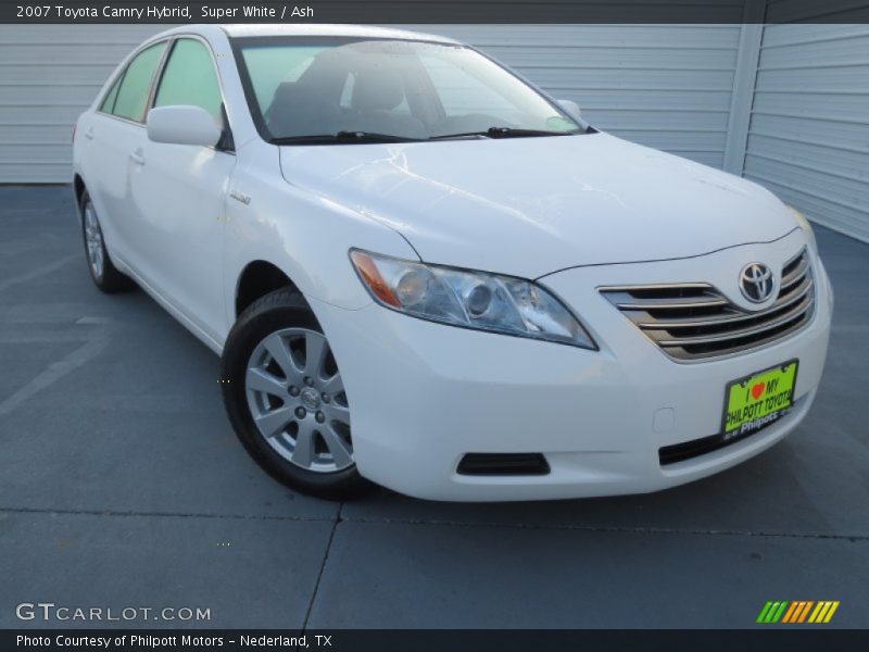 Super White / Ash 2007 Toyota Camry Hybrid