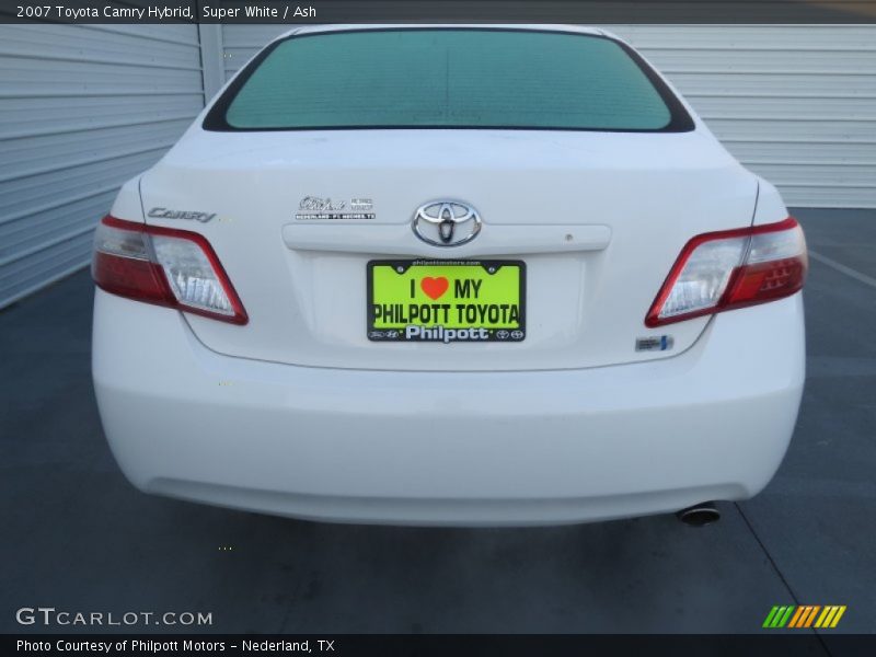 Super White / Ash 2007 Toyota Camry Hybrid