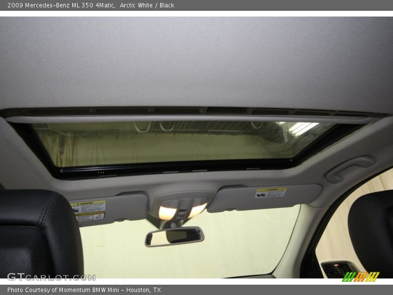 Arctic White / Black 2009 Mercedes-Benz ML 350 4Matic