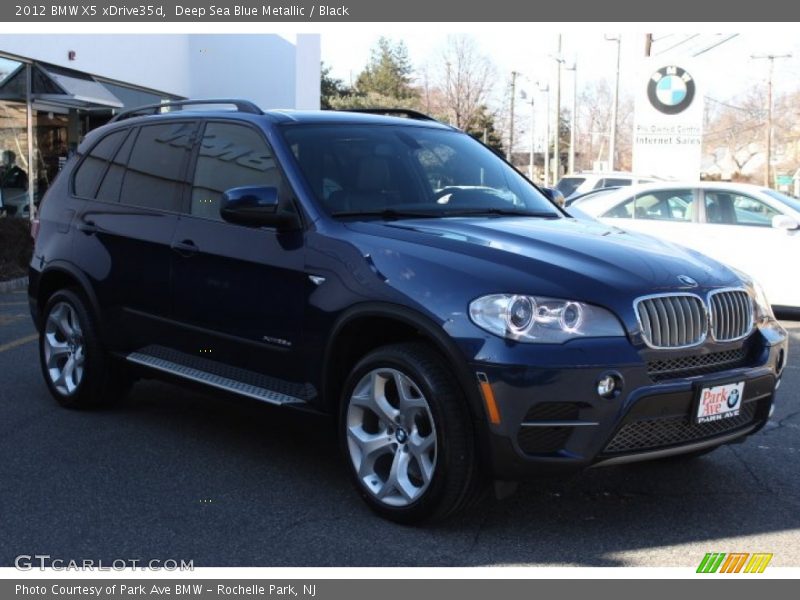 Deep Sea Blue Metallic / Black 2012 BMW X5 xDrive35d