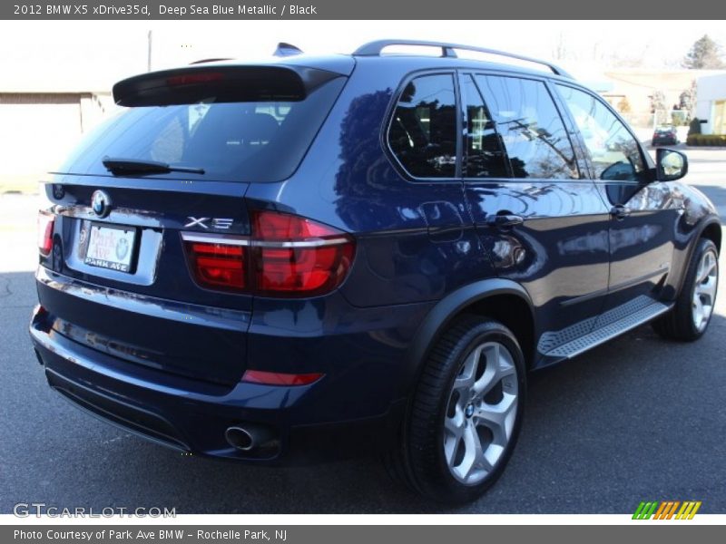Deep Sea Blue Metallic / Black 2012 BMW X5 xDrive35d