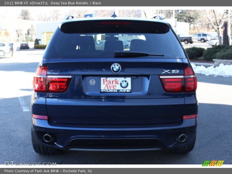 Deep Sea Blue Metallic / Black 2012 BMW X5 xDrive35d