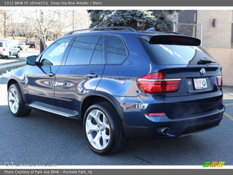 Deep Sea Blue Metallic / Black 2012 BMW X5 xDrive35d