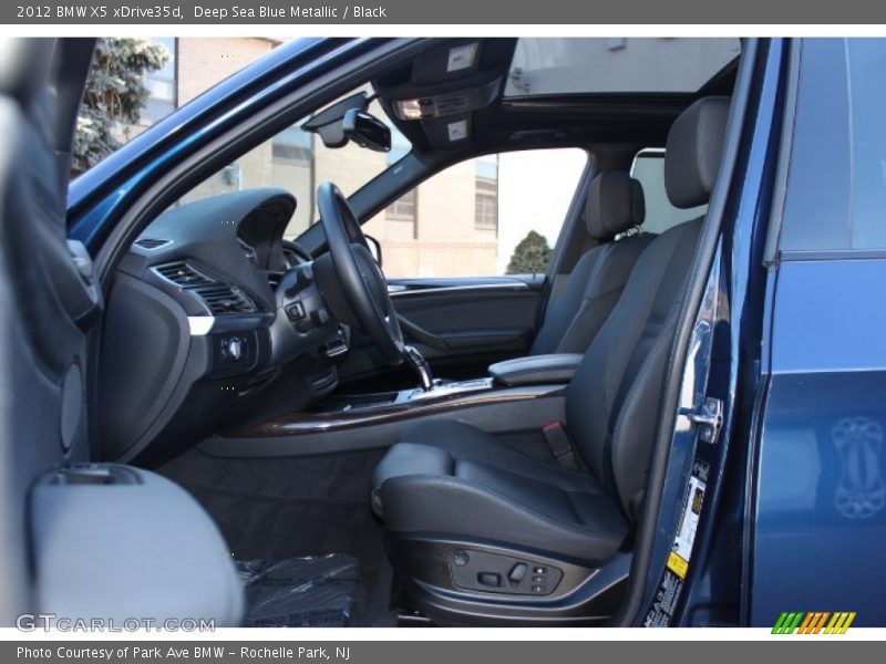 Deep Sea Blue Metallic / Black 2012 BMW X5 xDrive35d