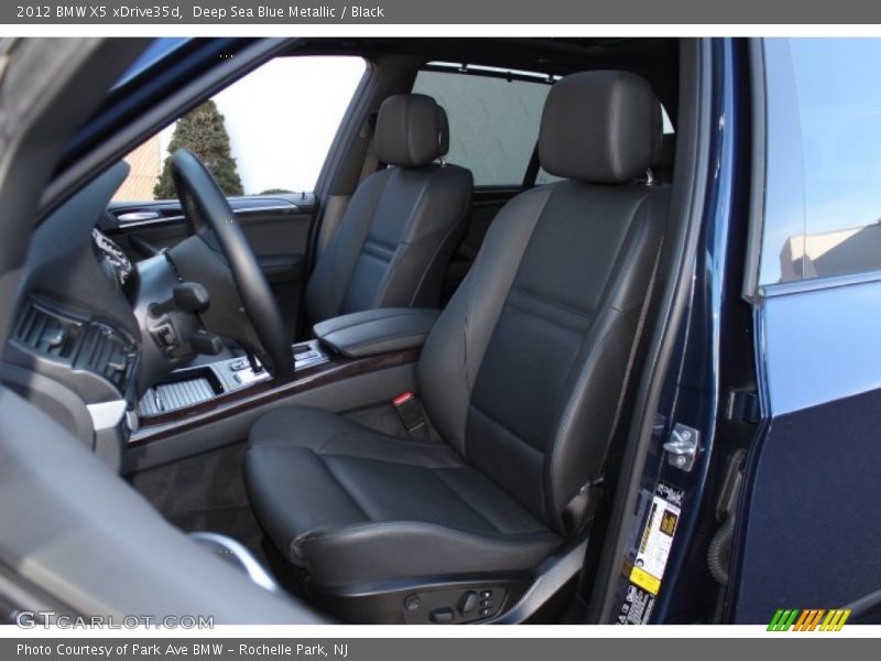 Deep Sea Blue Metallic / Black 2012 BMW X5 xDrive35d