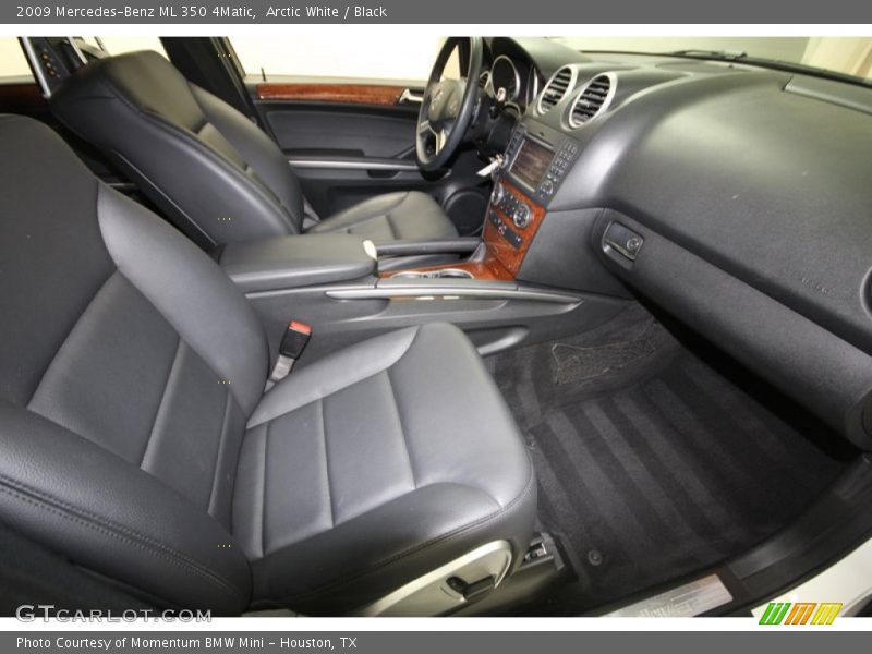 Arctic White / Black 2009 Mercedes-Benz ML 350 4Matic