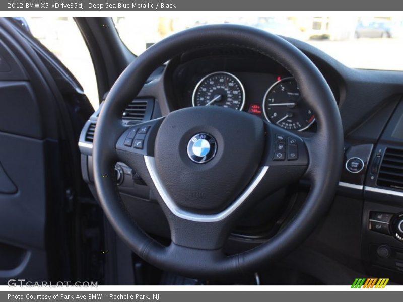 Deep Sea Blue Metallic / Black 2012 BMW X5 xDrive35d