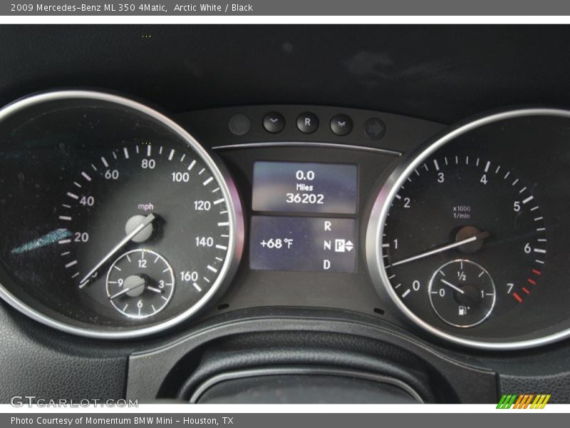 Arctic White / Black 2009 Mercedes-Benz ML 350 4Matic