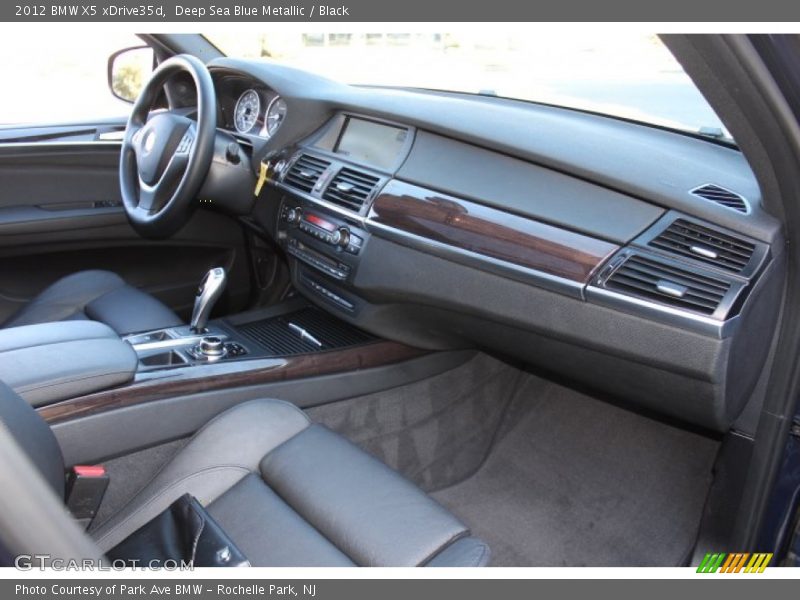 Deep Sea Blue Metallic / Black 2012 BMW X5 xDrive35d