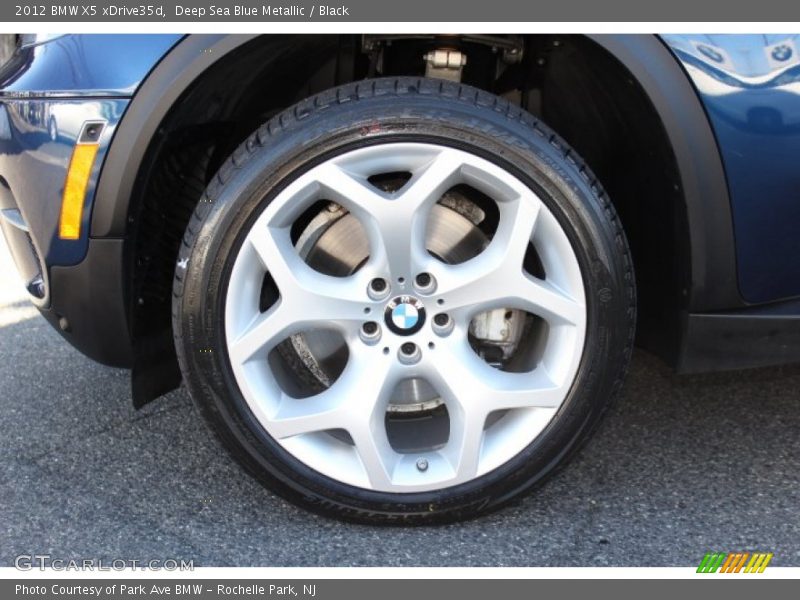 Deep Sea Blue Metallic / Black 2012 BMW X5 xDrive35d
