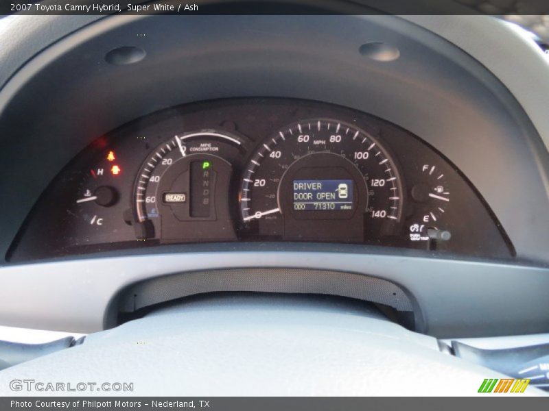 Super White / Ash 2007 Toyota Camry Hybrid