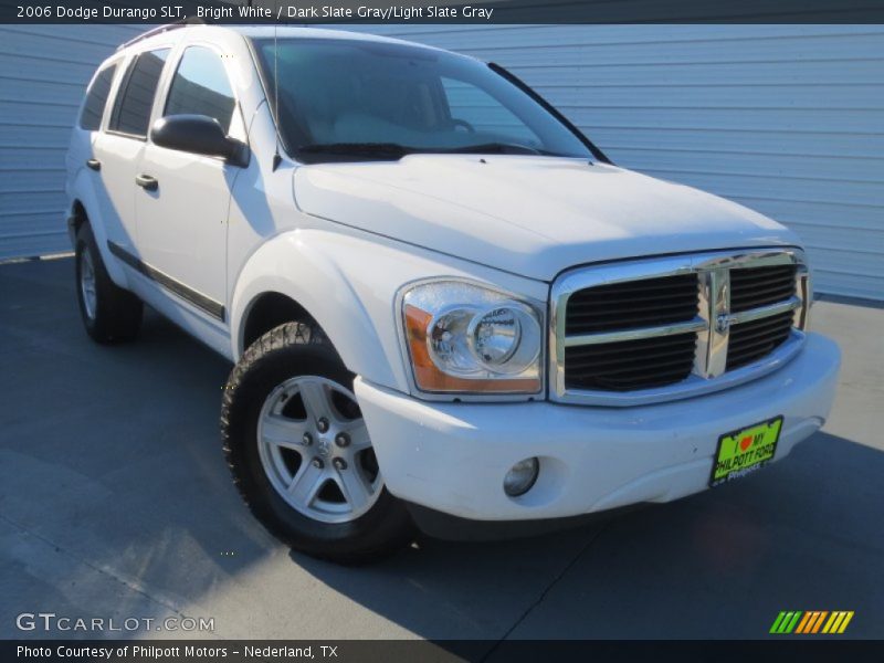 Bright White / Dark Slate Gray/Light Slate Gray 2006 Dodge Durango SLT