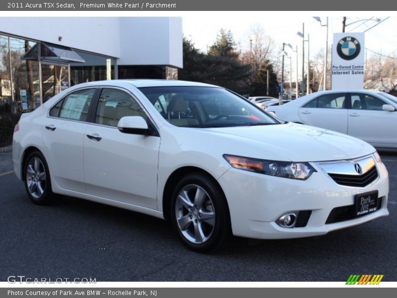 Premium White Pearl / Parchment 2011 Acura TSX Sedan