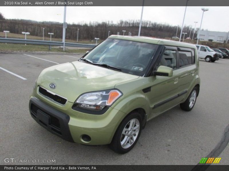 Alien Green / Black Soul Logo Cloth 2010 Kia Soul +