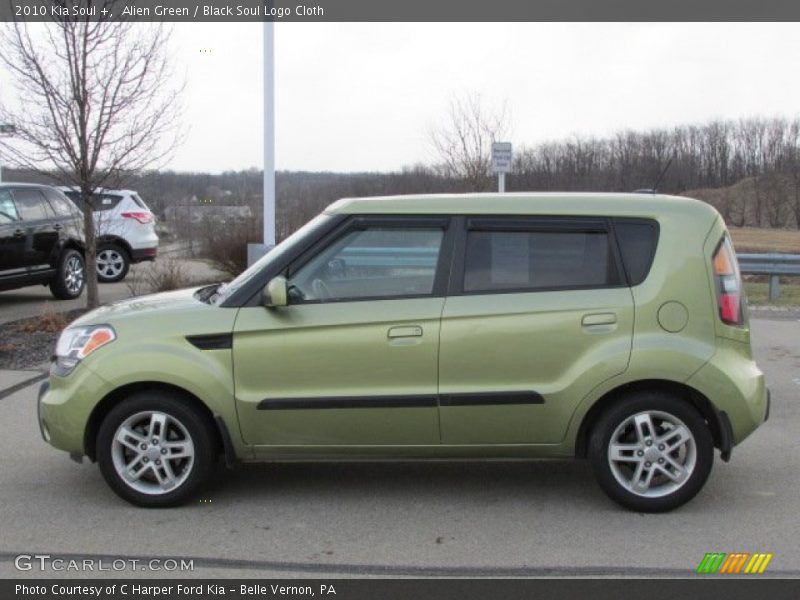 Alien Green / Black Soul Logo Cloth 2010 Kia Soul +