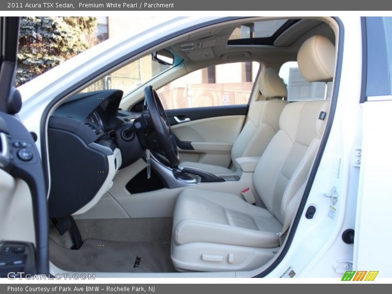 Premium White Pearl / Parchment 2011 Acura TSX Sedan