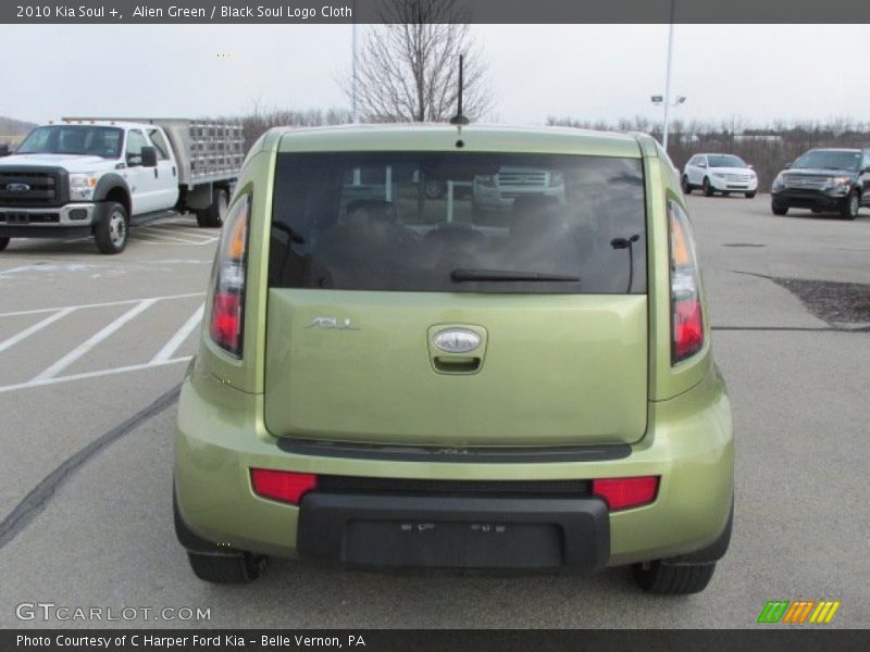 Alien Green / Black Soul Logo Cloth 2010 Kia Soul +