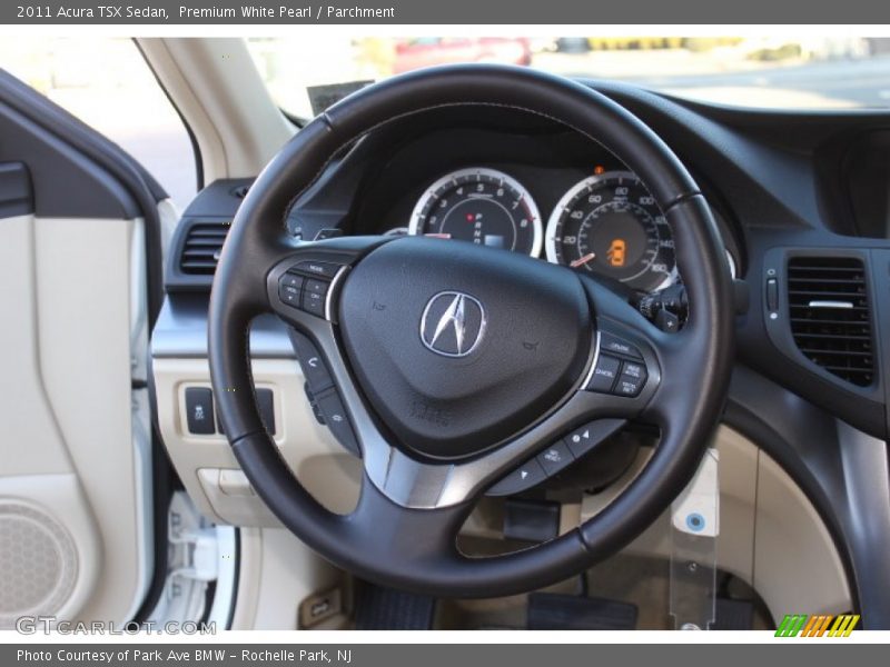 Premium White Pearl / Parchment 2011 Acura TSX Sedan