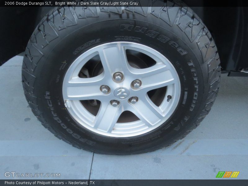 Bright White / Dark Slate Gray/Light Slate Gray 2006 Dodge Durango SLT