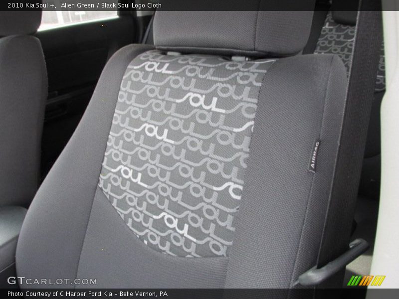 Alien Green / Black Soul Logo Cloth 2010 Kia Soul +
