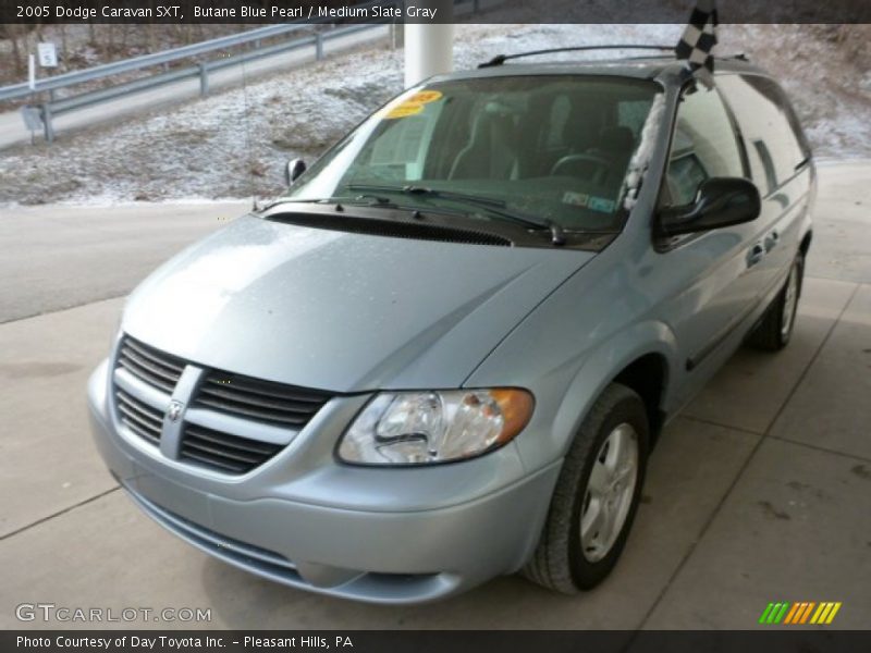 Butane Blue Pearl / Medium Slate Gray 2005 Dodge Caravan SXT