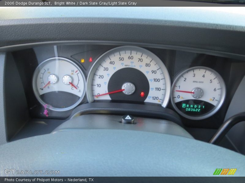 Bright White / Dark Slate Gray/Light Slate Gray 2006 Dodge Durango SLT