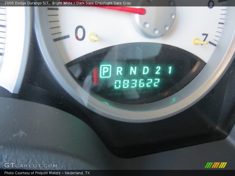 Bright White / Dark Slate Gray/Light Slate Gray 2006 Dodge Durango SLT