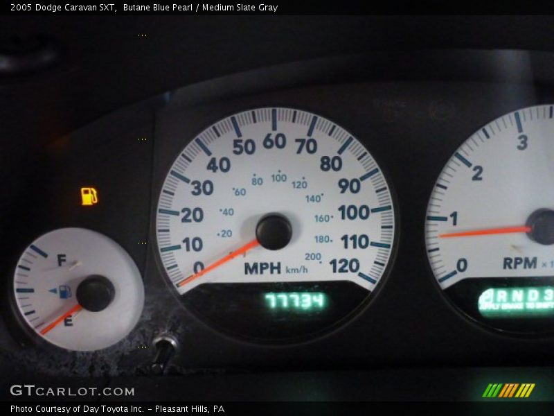 Butane Blue Pearl / Medium Slate Gray 2005 Dodge Caravan SXT