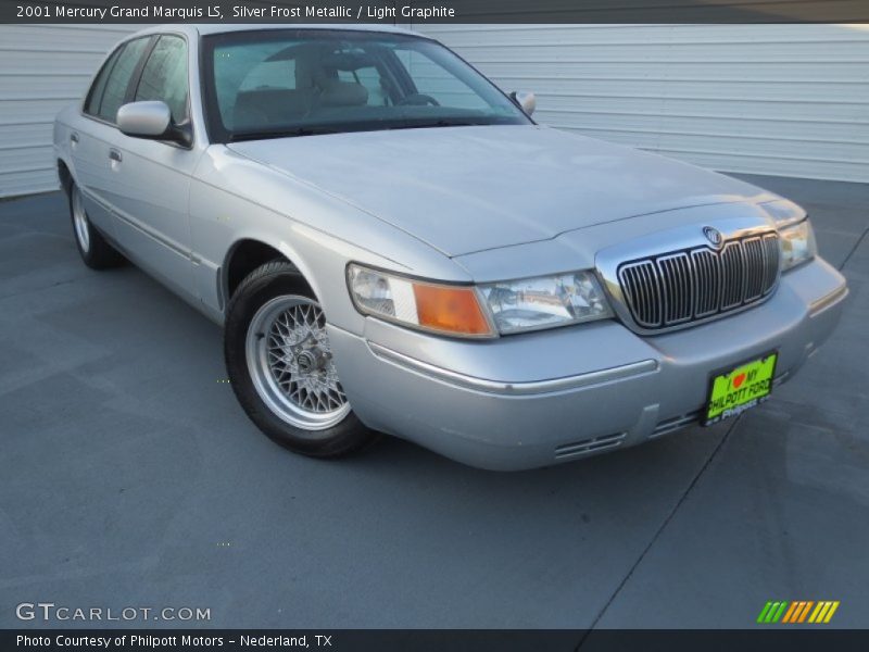 Silver Frost Metallic / Light Graphite 2001 Mercury Grand Marquis LS