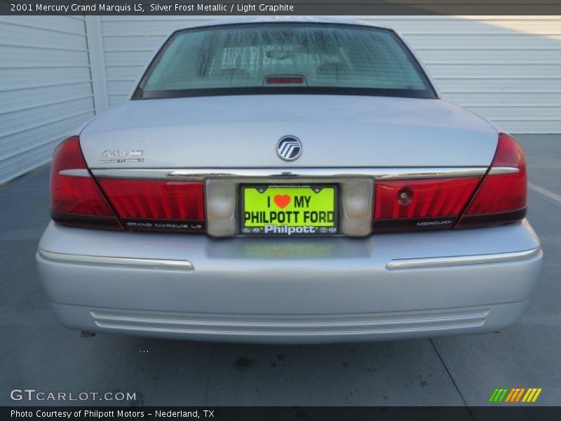Silver Frost Metallic / Light Graphite 2001 Mercury Grand Marquis LS