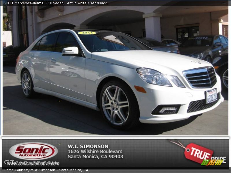 Arctic White / Ash/Black 2011 Mercedes-Benz E 350 Sedan