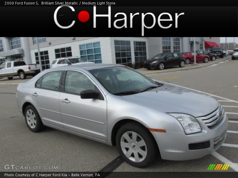 Brilliant Silver Metallic / Medium Light Stone 2009 Ford Fusion S