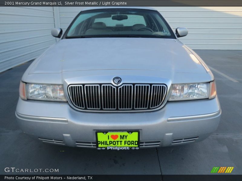 Silver Frost Metallic / Light Graphite 2001 Mercury Grand Marquis LS