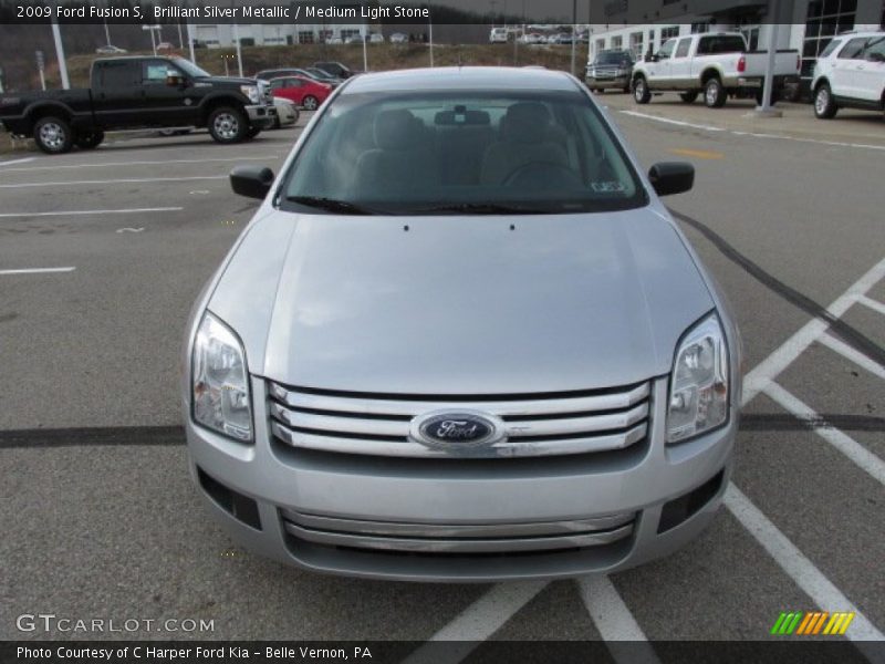 Brilliant Silver Metallic / Medium Light Stone 2009 Ford Fusion S