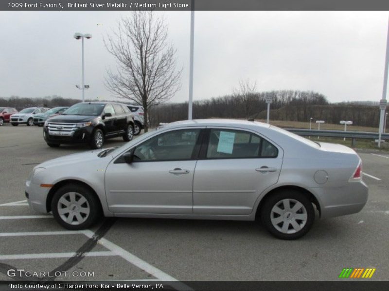 Brilliant Silver Metallic / Medium Light Stone 2009 Ford Fusion S