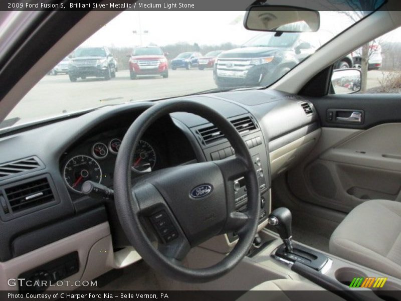 Brilliant Silver Metallic / Medium Light Stone 2009 Ford Fusion S