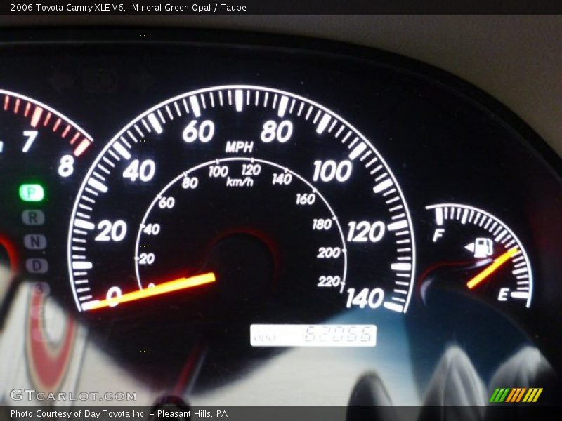 Mineral Green Opal / Taupe 2006 Toyota Camry XLE V6