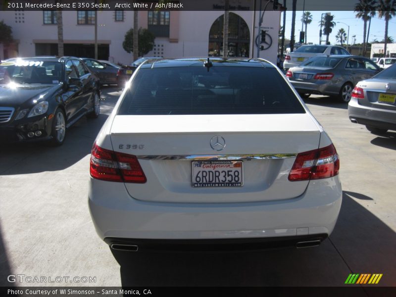 Arctic White / Ash/Black 2011 Mercedes-Benz E 350 Sedan