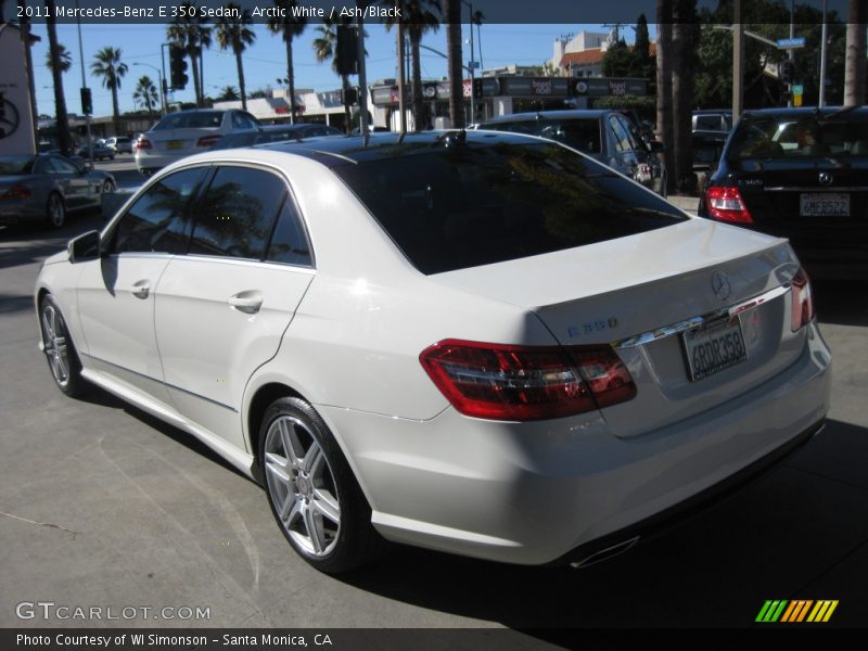 Arctic White / Ash/Black 2011 Mercedes-Benz E 350 Sedan