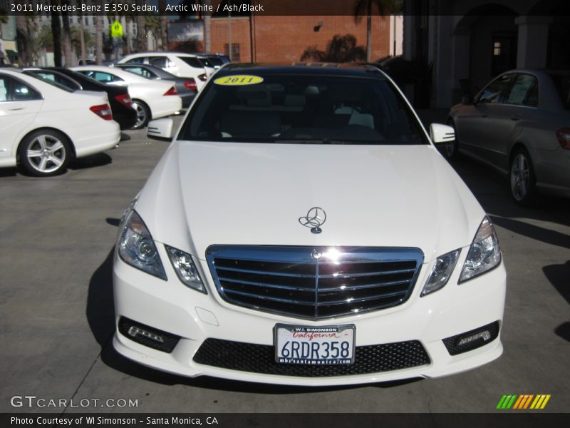 Arctic White / Ash/Black 2011 Mercedes-Benz E 350 Sedan