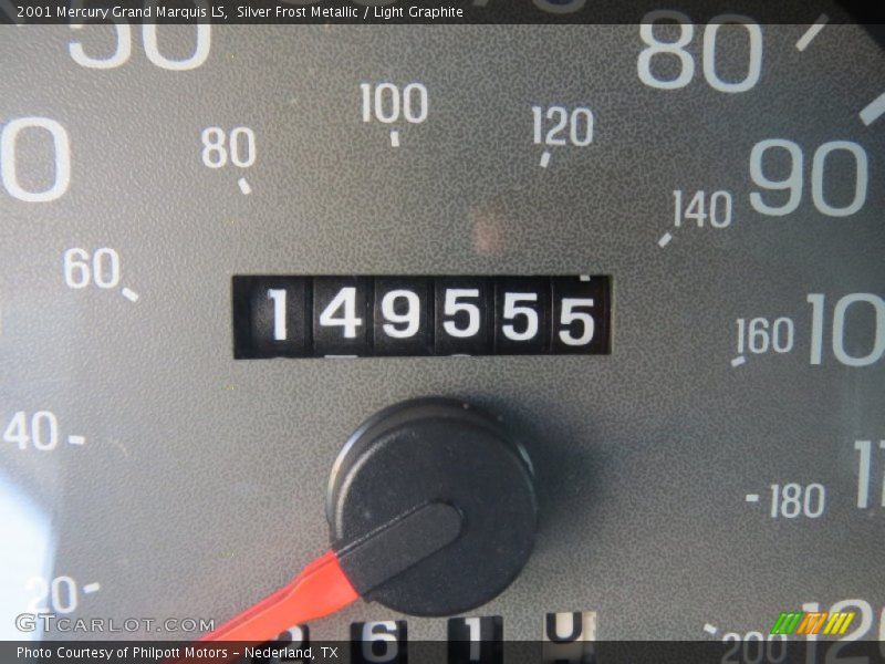 Silver Frost Metallic / Light Graphite 2001 Mercury Grand Marquis LS